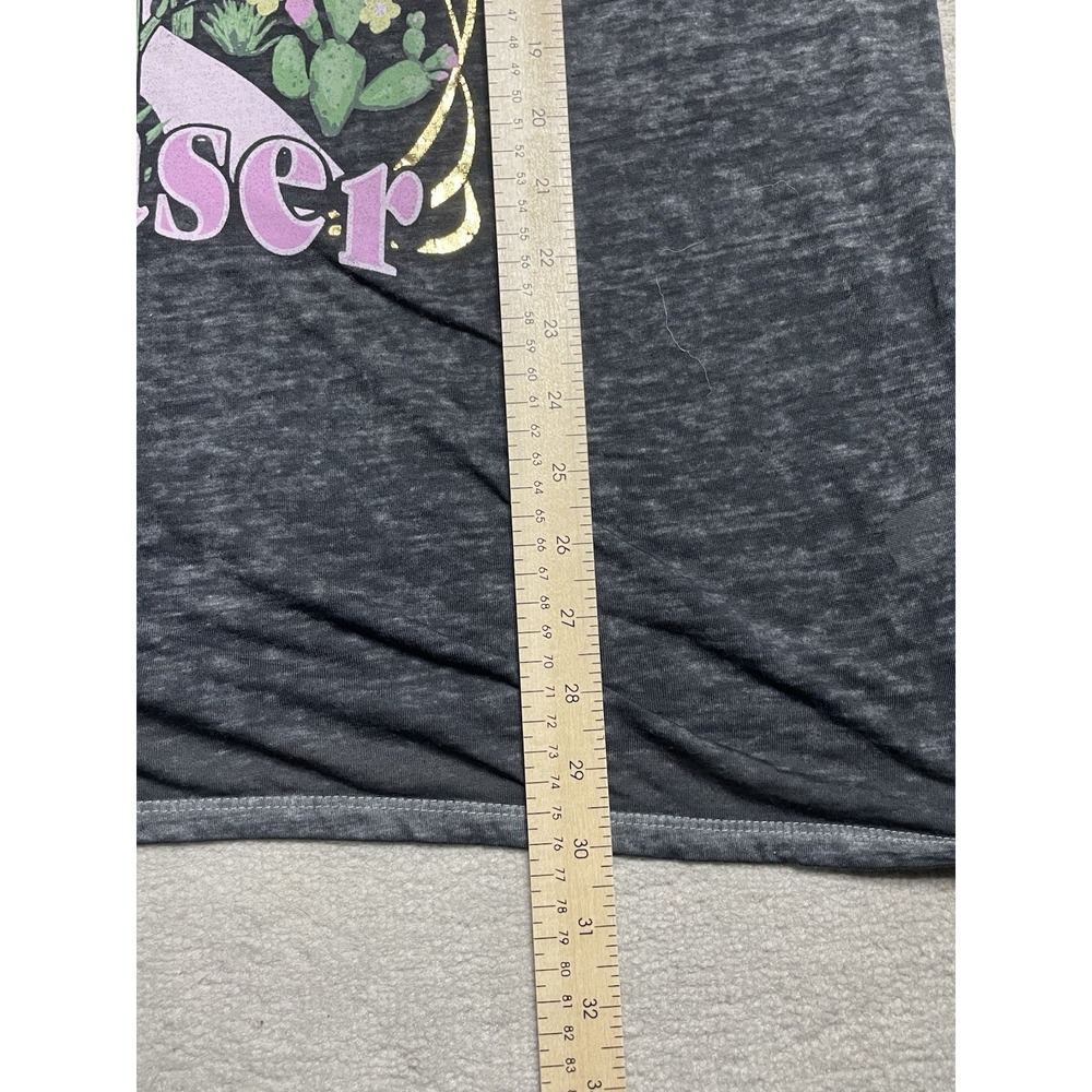 Lane Bryant Tee T-Shirt Womens Plus 22/24 Gray Sunshine Chaser Graphic Sunflower - Picture 4 of 10
